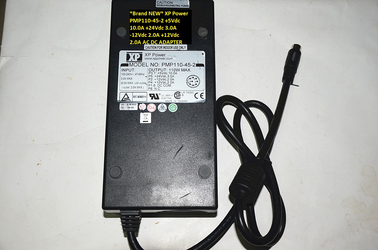 *Brand NEW* XP Power PMP110-45-2 +5Vdc 10.0A +24Vdc 3.0A -12Vdc 2.0A +12Vdc 2.0A AC DC ADAPTER - Click Image to Close